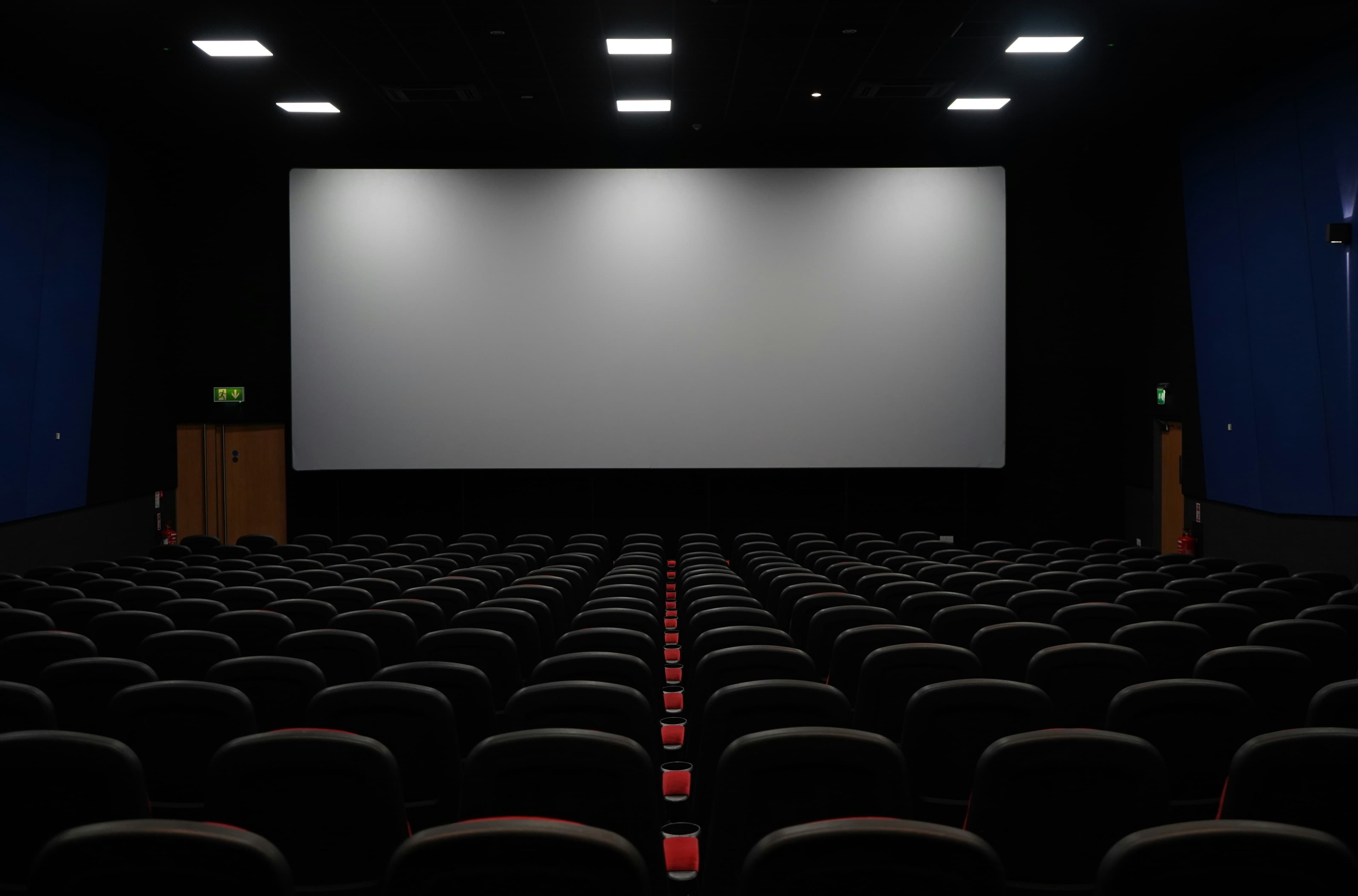 Cinema auditorium representing the craft and business of storytelling
